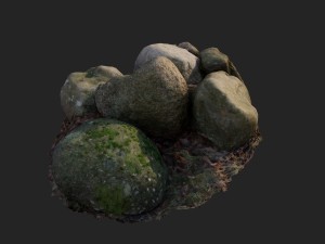 3d scanned nature stone 40 3Dモデル