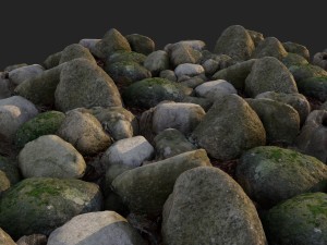 3d scanned nature stone 40 3Dモデル