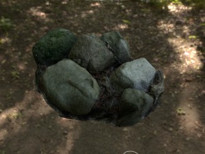 3d scanned nature stone 40 3Dモデル
