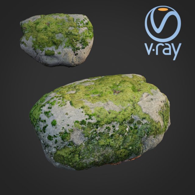 3d scanned nature stone 41 3D-Modell .c4d .max .obj .3ds .fbx .stl .blend 