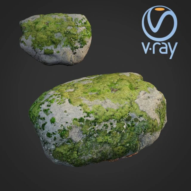 3d scanned nature stone 41 3D Model .c4d .max .obj .3ds .fbx .stl .blend 