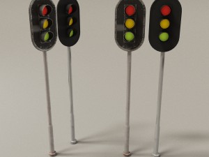 trafic lights kit collection of trafic lights 3D 모델