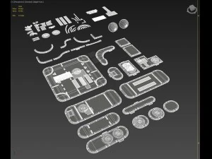 road asset pack collection 3D Model