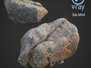 3D-gescannter Naturstein 42 3D Modell