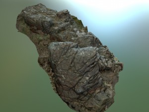 3d scanned rock cliff a Model 3D