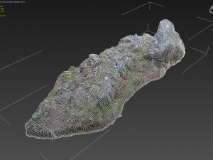 3d scanned rock cliff a Model 3D