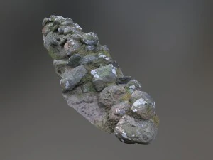 3d scanned nature stone wall a 3D Model