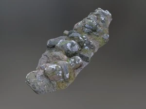 3d scanned nature stone wall a 3D Model
