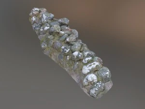 3d scanned nature stone wall a 3D Model