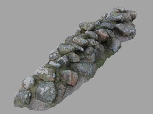 3d scanned nature stone wall a 3D Model