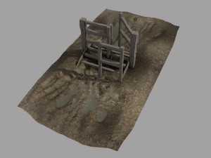 paddock gates pack 3D Модель