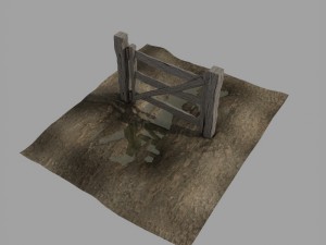 paddock gates pack 3D Модель