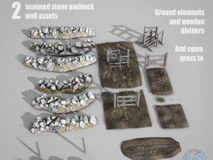 paddocks kit bundle collection Modelo 3D
