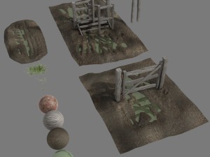 paddocks kit bundle collection 3D 모델