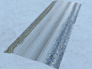 winter road a tile Modelo 3D