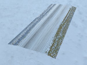 winter road a tile Modelo 3D