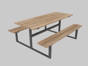 outdoor bench 3D Модель