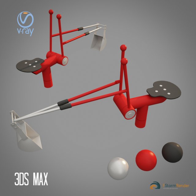 toy excavator discovery 3D 模型 .c4d .max .obj .3ds .fbx .stl .blend 