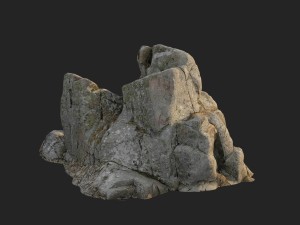 3d scanned rock cliff c 3D 模型