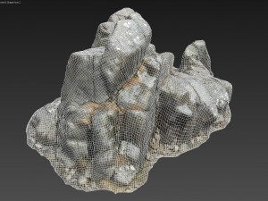 3d scanned rock cliff c 3D 模型