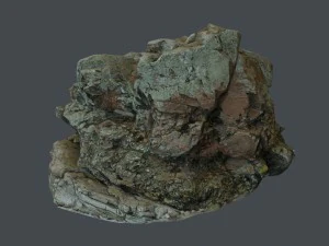 3d scanned rock cliff d 3D Model