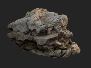 3d scanned rock cliff d 3D 模型