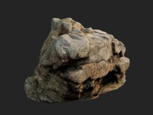 3d scanned rock cliff d 3D Model