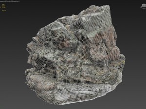 3d scanned rock cliff d 3D 模型