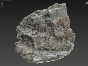 3d scanned rock cliff d 3D Model