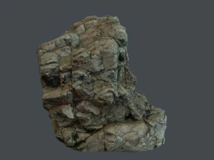 3d scanned rock cliff d 3D Model