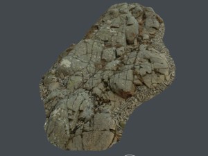 3d scanned rock cliff e 3D-Modell