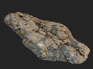 3d scanned rock cliff e 3D-Modell