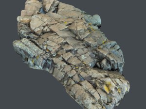3d scanned rock cliff f 3D-Modell