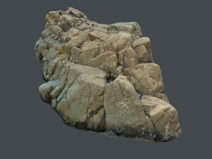 3d scanned rock cliff f 3D-Modell