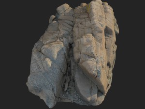 3d scanned rock cliff g 3D-Modell