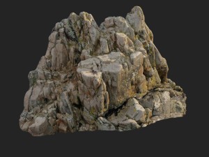 3d scanned rock cliff h 3D Model