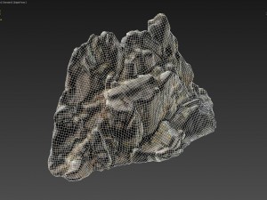 3d scanned rock cliff h 3D Model