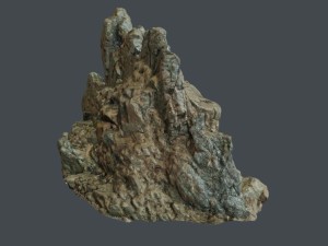 3d scanned rock cliff h 3D Model