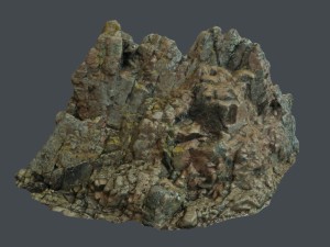 3d scanned rock cliff h 3D Model