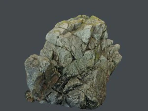 3d scanned rock cliff i 3D Model