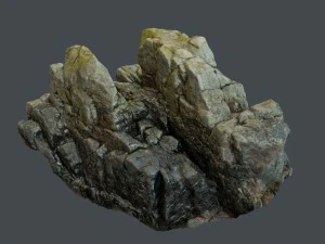 3d scanned rock cliff i 3D Model