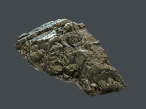 3d scanned rock cliff j 3D Model