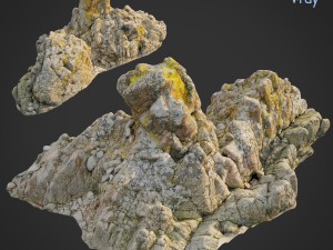 3d scanned rock cliff k 3Dモデル