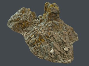 3d scanned rock cliff k 3D Модель