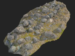 ground stones a 3D Model