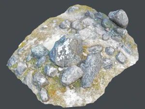 ground stones b 3D Model