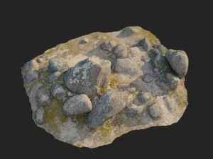 ground stones b 3D Model