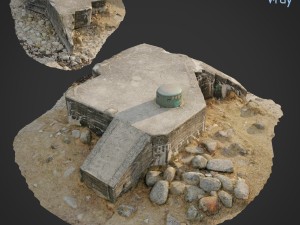 3d scanned bunker a Model 3D