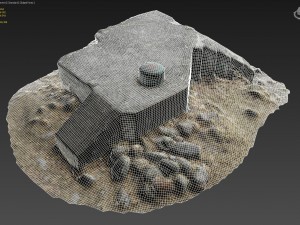 3d scanned bunker a Modèle 3D