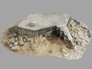 3d scanned bunker a Modèle 3D